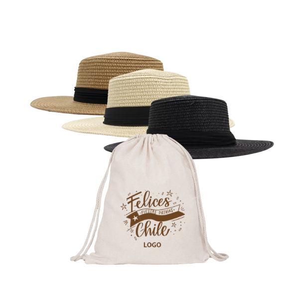 Sombrero Rafia Plano - Imagen 4