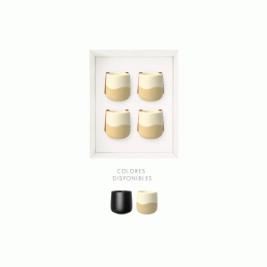 Set 4 Mug Cerámica